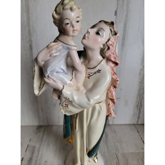 vintage Mary Madonna child AS IS vintage religious home decor figure - Picture 4 of 14